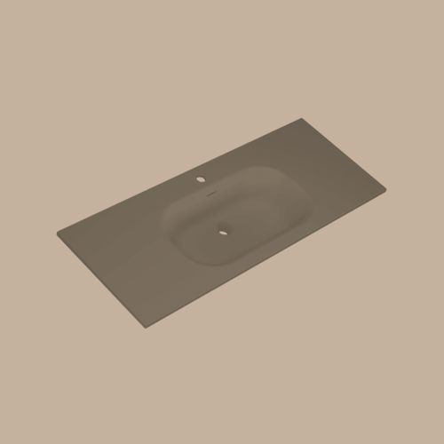 Meuble De Salle De Bain Aquamila Avec Vasque Aspect Lichen 80 Cm