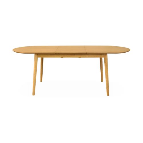 Table à Manger Extensible Naturelle Ovale Lisa 6 à 8 Places. 160 à 210cm