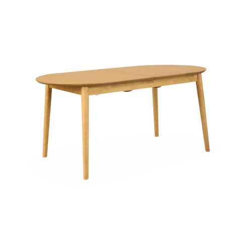 Table à Manger Extensible Naturelle Ovale Lisa 6 à 8 Places. 160 à 210cm