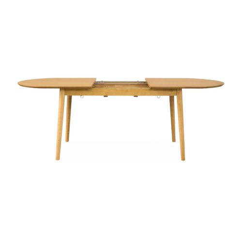 Table à Manger Extensible Naturelle Ovale Lisa 6 à 8 Places. 160 à 210cm