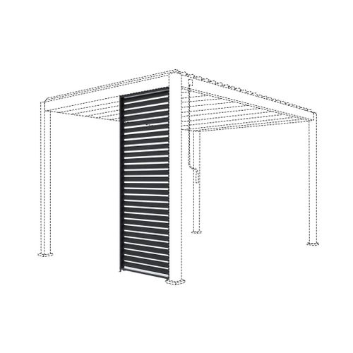 Persienne 100cm Pour Pergola Bioclimatique Triomphe. Panneau Brise Vue. Côté 3m. Aluminium.