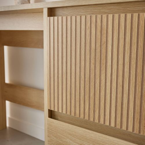 Bureau Avec 2 Tiroirs Linear L 120 X P 48 X H 75cm