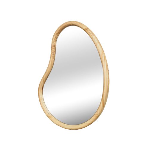 Miroir Organique En Bois De Sapin 95cm épaisseur 3cm Coloris Naturel Idéal Entrée. Chambre Ou Salle
