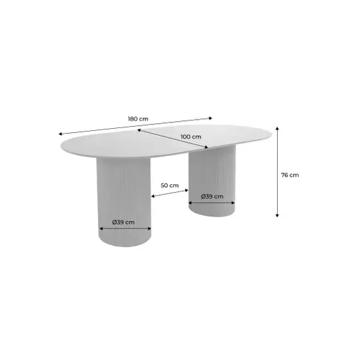 Table à Manger Oblongue Décor Bois Sculpté 4-6 Places. Couleur Noyer. 180cm