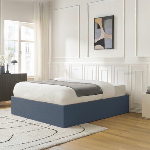 Sommier Coffre 160x200cm - Anthracite - Collection Emma