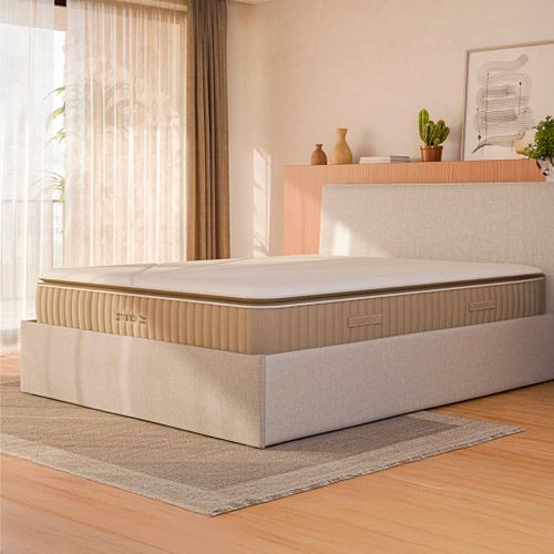 Matelas Hybride 180x200 cm Premium L'EXPERIENCE - Epaisseur 27 cm - Soutien Ferme, Accueil mi-Ferme