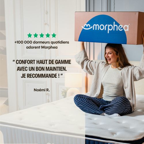 Matelas Hybride 140x190 cm Premium L'EXPERIENCE - Epaisseur 27 cm - Soutien Ferme, Accueil mi-Ferme