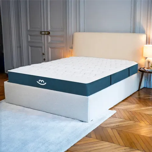 Matelas Hybride 180x200 cm MILA Mousse Avec Ressorts Ensachés - Mi-ferme - Epaisseur 22 cm