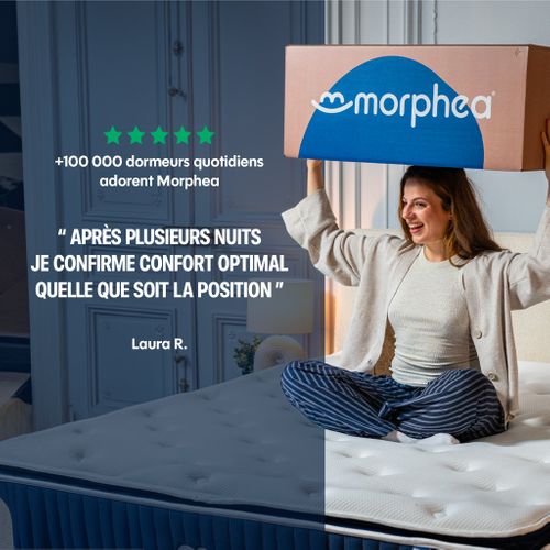 Matelas Hybride 180x200 cm MILA Mousse Avec Ressorts Ensachés - Mi-ferme - Epaisseur 22 cm