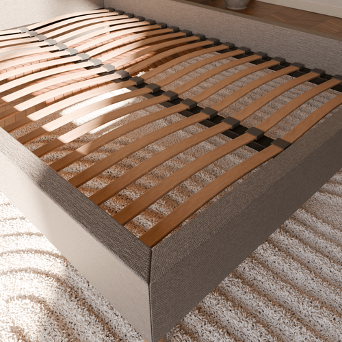 Pack Matelas Hybride 80x200cm Accueil à Mémoire De Forme et Sommier Déco Anthracite