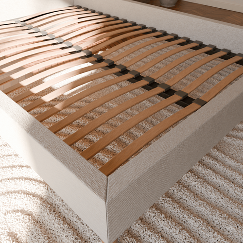 Pack Matelas Hybride 80x200cm Accueil à Mémoire De Forme et Sommier Déco Blanc