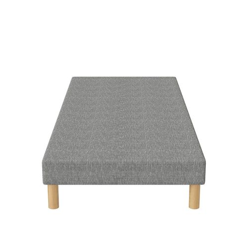 Sommier Tapissier Gris 90x200 + Jeu De Pied . Fabrication Francaise.