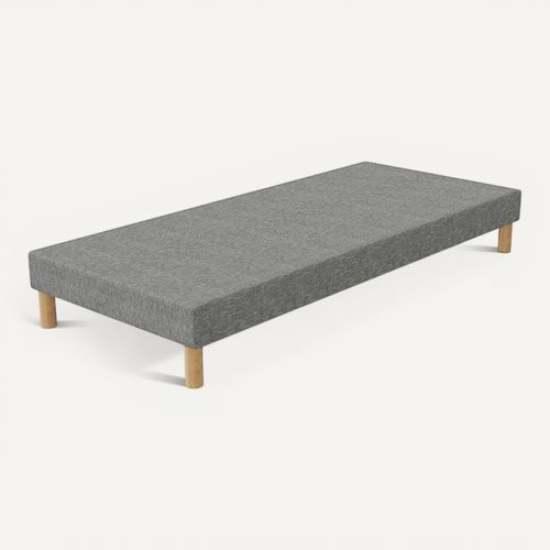 Sommier Tapissier 90x190 Gris + Jeu De Pied . Fabrication Francaise.