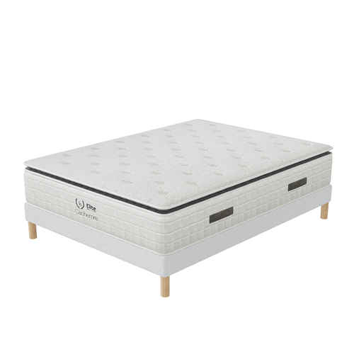 Ensemble Matelas Ressort 200x200 cm CACHEMIRE Epaisseur 28cm