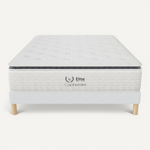 Ensemble Matelas Ressort 200x200 cm CACHEMIRE Epaisseur 28cm
