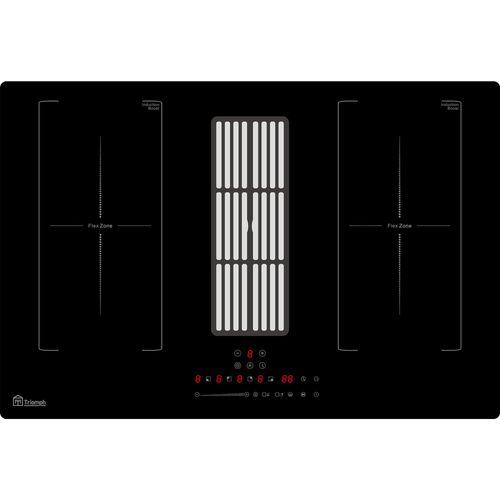 TRCPIDA8000B Triomph Plaque De Cuisson Induction Avec Hotte Intégrée 77cm 2 Zones + 2 Flexizone