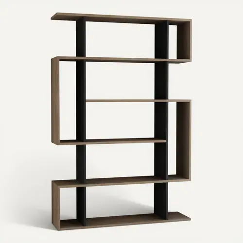 Kirja - Meuble à étagères Bois Et Anthracite