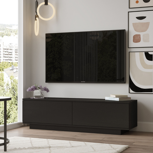 Meli - Meuble TV Design Noir 140cm
