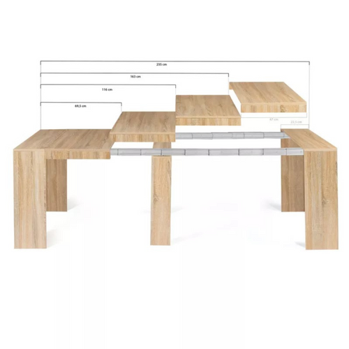 Belli - Table Console Extensible En Bois - 2,35 M