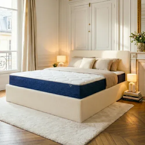 Matelas Mousse LUMEA ONE PLUS 140x190cm Accueil Mémoire De Forme Épais. 20cm