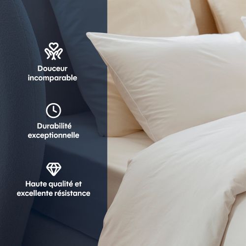 Taies D'oreillers 65x65cm - Baby's Breath - Percale De Coton