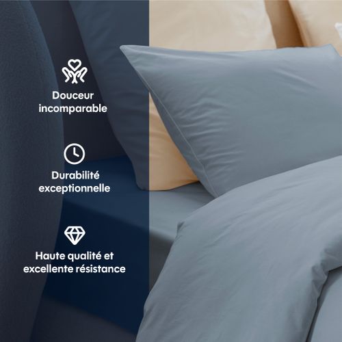 Housse De Couette 240x260cm - Baby's Breath - Percale De Coton