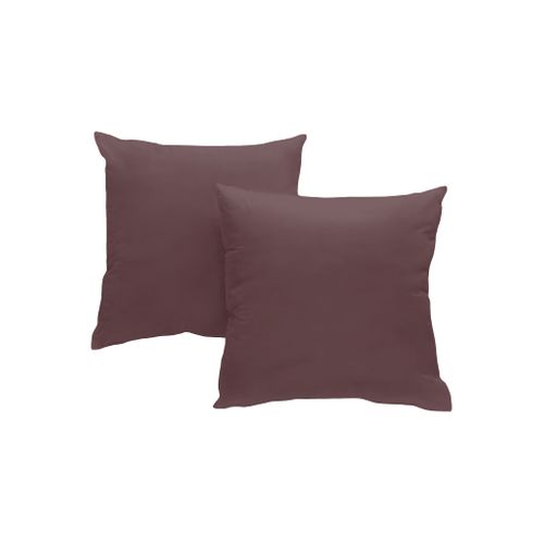 Taies D'oreillers 65x65cm - Chocolate Martini - Coton Lavé