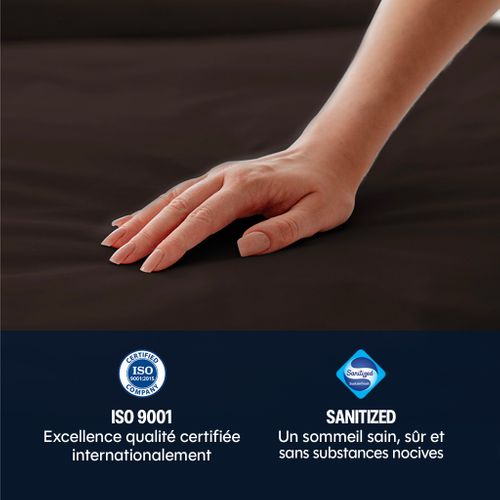 Housse De Couette 220x240cm - Chocolate Martini - Coton Lavé