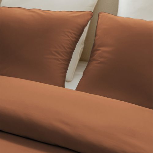 Taies D'oreillers 50x70cm - Mocca Mousse - Satin De Coton