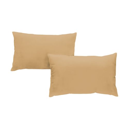 Taies D'oreillers 50x70cm - Mocca Mousse - Satin De Coton