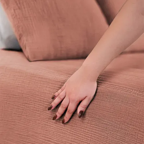 Housse De Couette 220x240cm - Mocca Mousse - Gaze De Coton