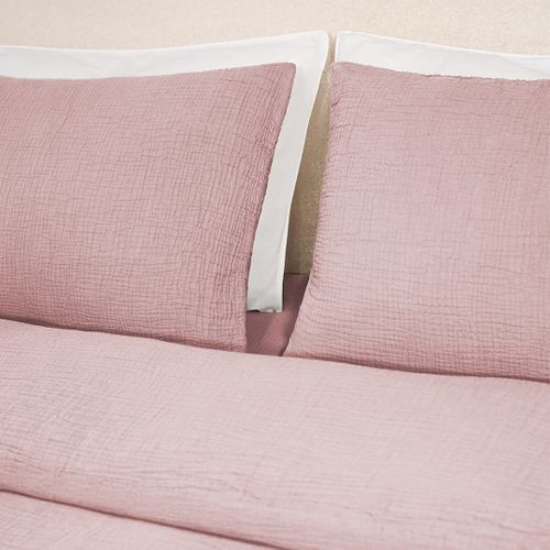 Housse De Couette 240x260cm - Peach Blush - Gaze De Coton