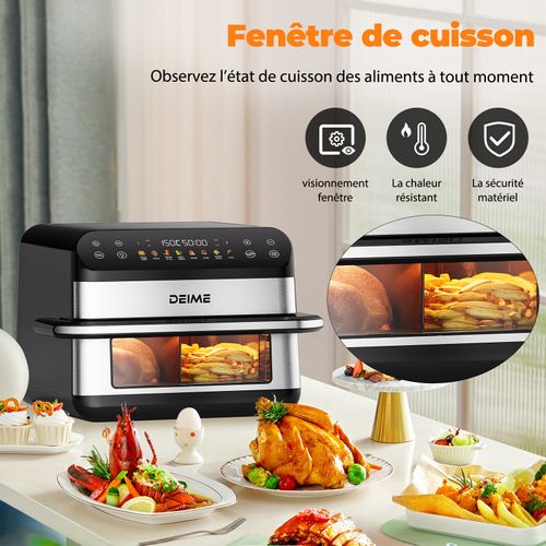 Airfryer  10 L 2400 W Double Bac Avec Fenêtre De Cuisson – Inoxx