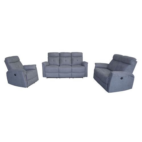 Canapé 2 Places Relax électrique Gris Lucas