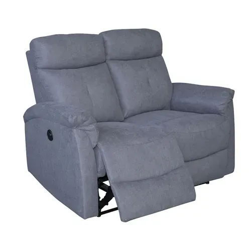 Canapé 2 Places Relax électrique Gris Lucas