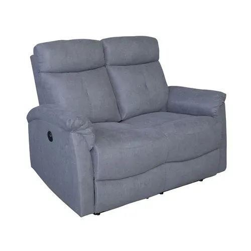Canapé 2 Places Relax électrique Gris Lucas