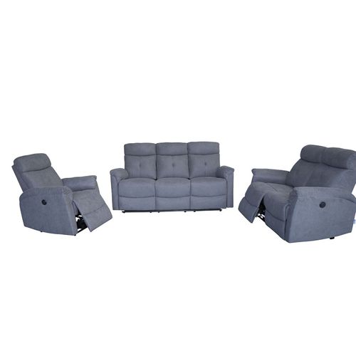 Fauteuil 1 Place Relax électrique Gris Lucas