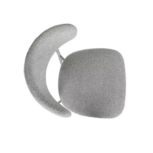 Chaise Bouclette Taupe Structure Métal Beige