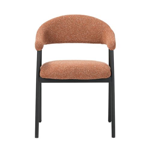 Chaise Repas Mathia Terracotta Structure Noir