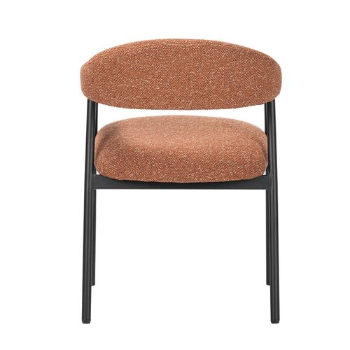 Chaise Repas Mathia Terracotta Structure Noir