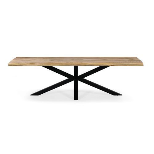 Table À Manger 220 X 110 Cm Théo Manguier Pied Métal