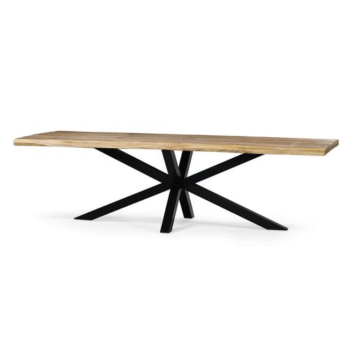Table À Manger 220 X 110 Cm Théo Manguier Pied Métal