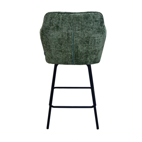 Tabouret De Bar Zoé Tissu Chenille Vert