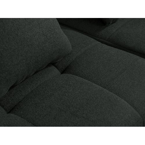 Canapé D'angle Compressé Sofabulous 5 Places Avec Méridienne Tissu Bouclé Vert Foret