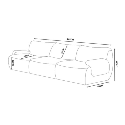 Canapé Droit Compressé Sofatime 3 Places Tissu Fine Bouclette Vert Foret
