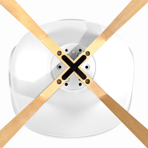 Lot 2 Chaises Scandinaves Coussin Tissu Patchwork Rembourré Pieds Bois Clair Lao (floral)