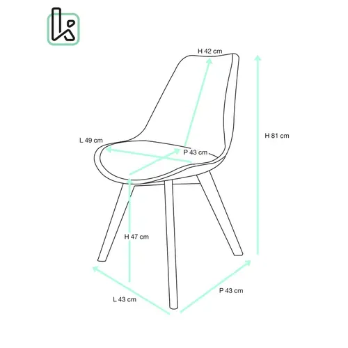 Lot 2 Chaises Scandinaves Coussin Tissu Patchwork Rembourré Pieds Bois Clair Lao (floral)