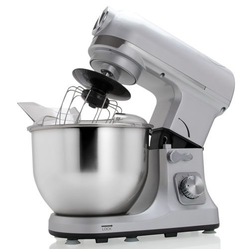 Robot Multifonctions 5l 1000w Silver Avec Hachoir Et Blender 1,5l En Verre Robimix Silver