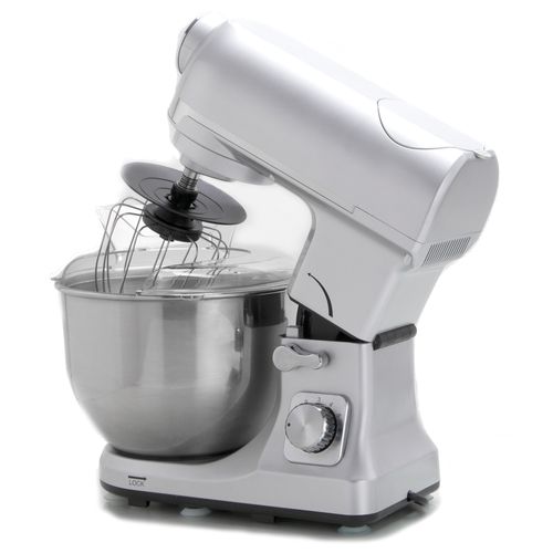 Robot Multifonctions 5l 1000w Silver Avec Hachoir Et Blender 1,5l En Verre Robimix Silver