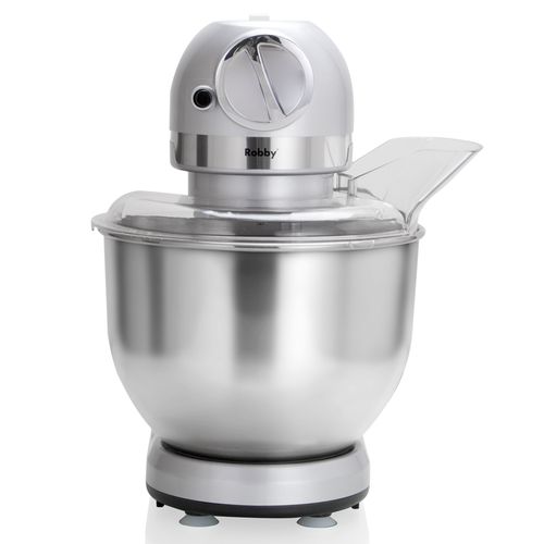 Robot Multifonctions 5l 1000w Silver Avec Hachoir Et Blender 1,5l En Verre Robimix Silver